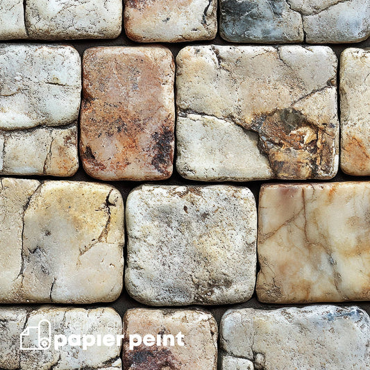 Brise vue effet Mur pierre rustique