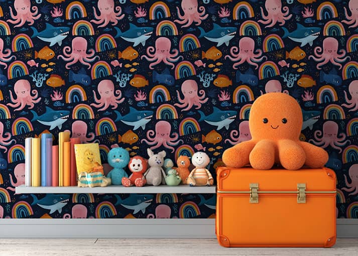 Papier-peint Octopus