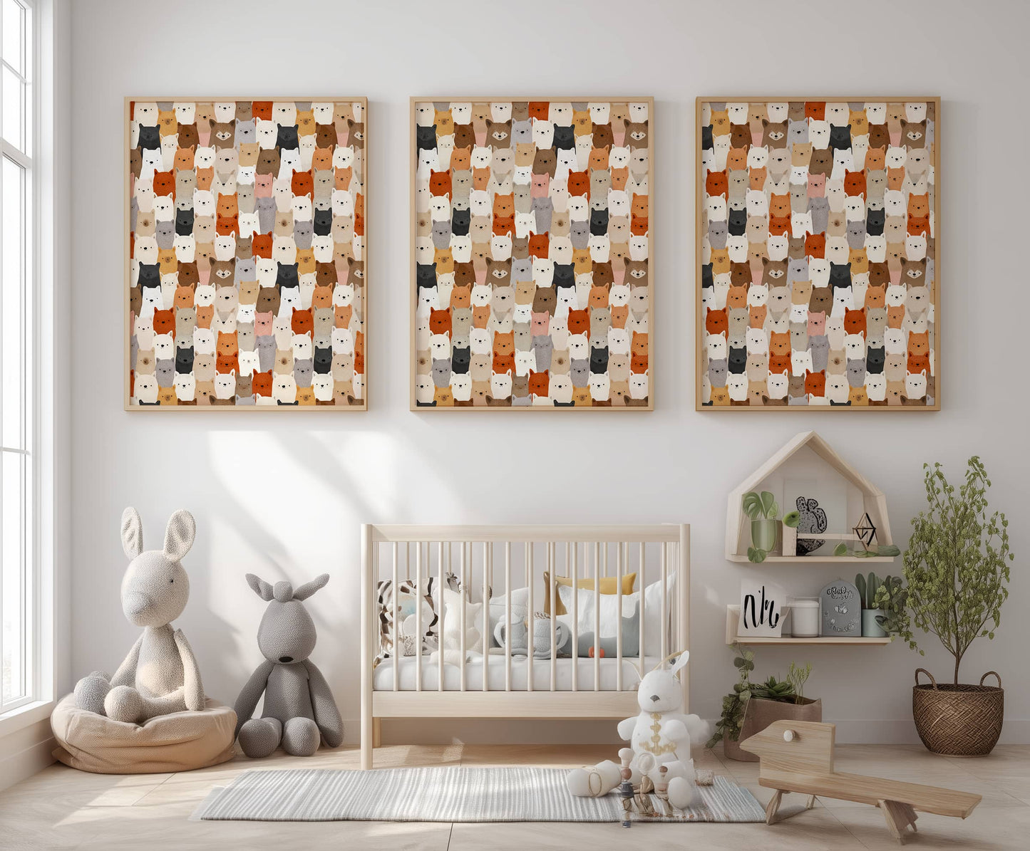 Papier peint Les renards