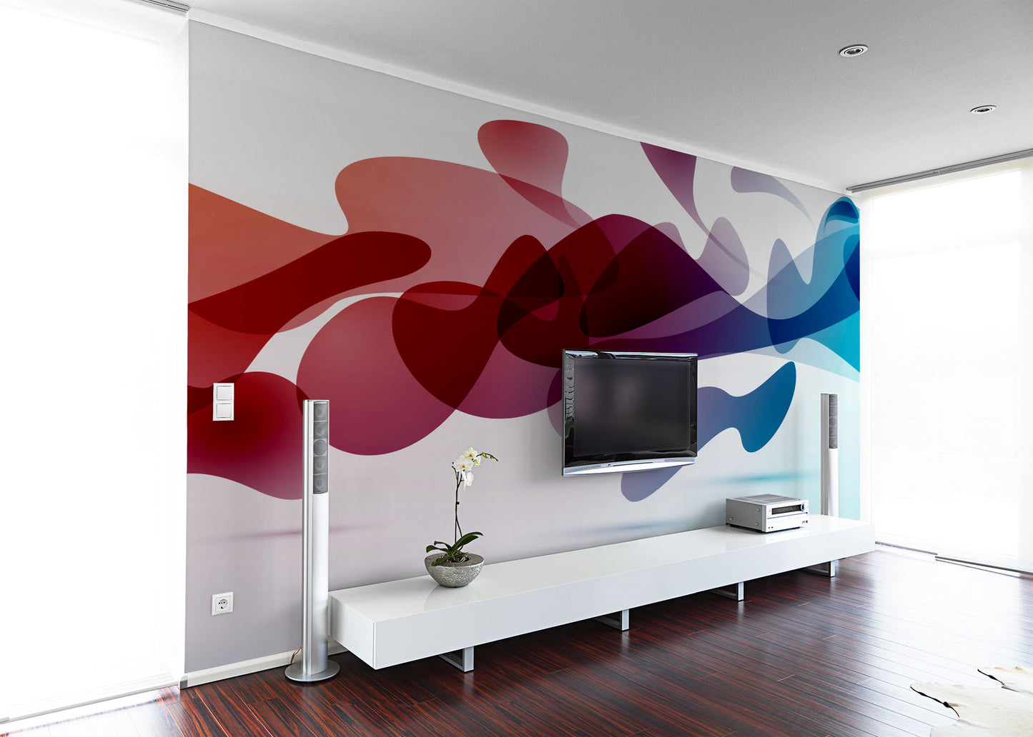 Papier-peint abstrait Volutes