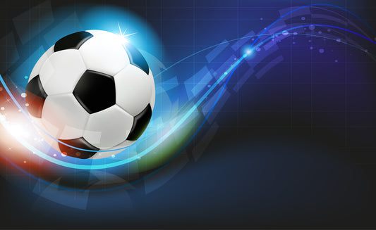 Papier peint foot ballon de cuir