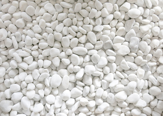 Papier peint galets zen blancs