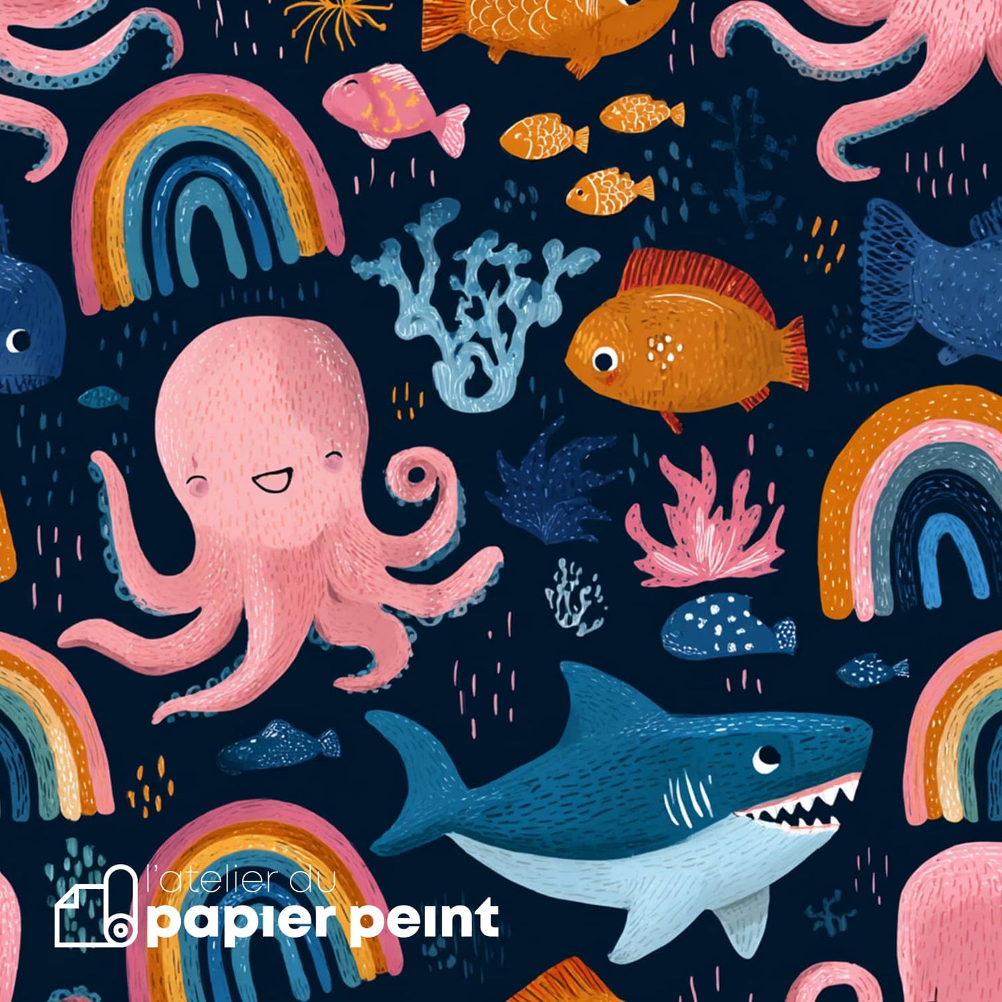 Papier-peint Octopus