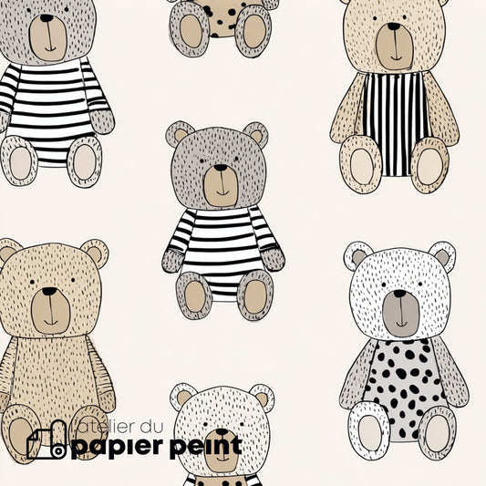 Papier peint Teddy
