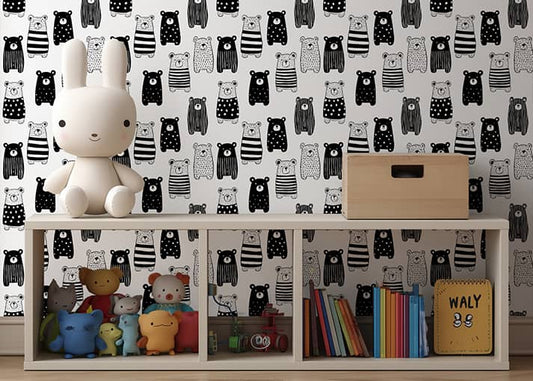 Papier peint Teddy Black